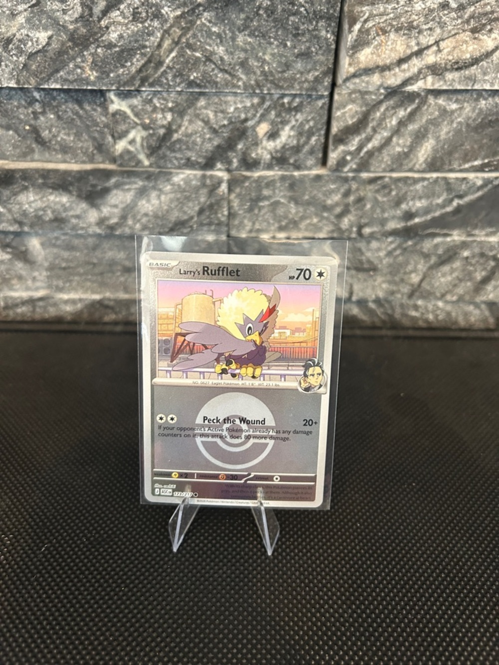Pokemon Larry’s Rufflet 173/217 Reverse Holo Rare from Ascended Heroes Set M/NM
